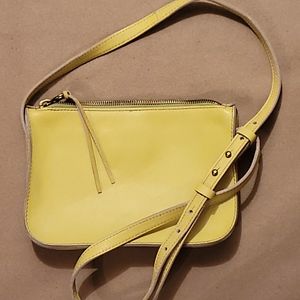 Madewell neon yellow crossbody bag